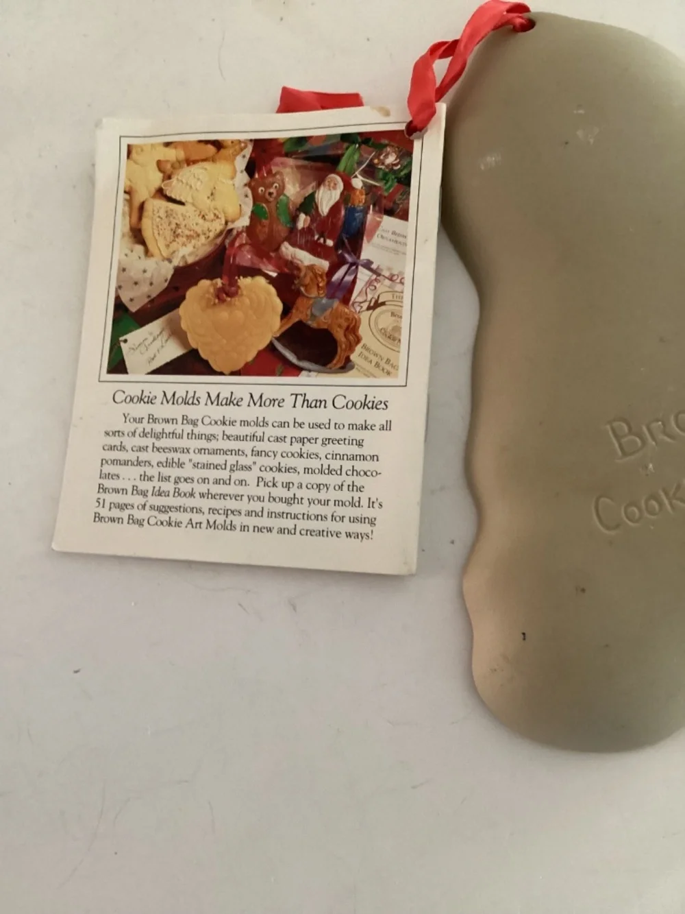 Brown Bag Cookie Mold Raggedy Ann Doll w recipe book